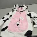 Halloween Toddler Animal Costumes for Kids Baby Boys Girls Onesie 18M-8 (2T-3T, Cow)