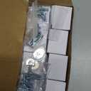 8 Pack Champagne Crystal Cabinet Knobs, Gold Cabinet Glass Knobs for Dresser Drawers Brass Furniture Hardware Pulls (Oval)