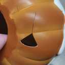 Halloween Decor - 8.5" H Resin Ghost Pumpkin with Flameless Candle for Indoor Outdoor - Cute Spooky Centerpieces Halloween Decorations for Tables Porch Yard Home Front Door Mantel