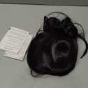 FantaLook Short Black Purple Cosplay Wig with 2 Buns for Halloween Party CostumeSmall Size