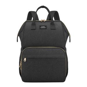 CURMIO Breast Pump Bag Backpack Compatible for Spectra S1, S2, Medela, Pumping Tote with Compartment for Cooler Bag, with Padded Laptop Sleeve for Working Moms, Black