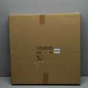 SwallowLiving 24 Inch Wooden Beaded Framed Minimalist Black Metal Wall Clock with Roman Numerals - Elegant Home Decor, Silent Quartz Movement, Perfect for Living Room, Kitchen, or Bedroom