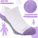 Sunew Baby and Toddler Socks, Boys Girls Cushioned Athletic Ankle/Low Cut Socks 6-Pair