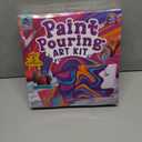 Low-Mess Pouring Paint for Kids, Non-Toxic Crafts for Girls 8-12 | Washable Painting for Kids, Includes Gloves & Table Cover, Easier Cleanup, Screen-Free Arts & Crafts for Girls & Boys, Small