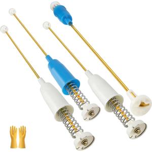 4 Pack Washer Suspension Rod Kit Compatible with Frigidaire FFTW4120SW FFTW4120SW0 FFTW4120SW1 Replace#: 5304511328 5304511329 Top Load Washing Machine Shock Absorber Rod