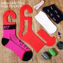 DoubleFill 4 Pcs Sock Blockers for Knitting, Adjustable Knitting Sock Ruler Socking Stretchers, Plastic Stocking Blockers for Knittings and Crochet, Shaping, Drying, Displaying Knitted Socks