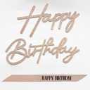 2 x Happy Birthday Sign and Sash Set - Glitter Felt Birthday Sign for Backdrop with Adjustable Rose Gold Birthday Sash for Women, Girls, Party Decorations & Photo Props