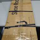 Bamworld Shoe Rack for Front Door Entrance Bamboo Shoe Organizer with Storage Box Free Standing Shoe Cabinet Shoe Storage Shelf for Entryway, Closet and Doorway (Black)