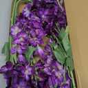 GRABAGECAN Fake Bouquet,Artificial Hanging Flowers 12 Pcs Simulation Silk Flower for Vine Flowers String Home Party Wedding Decor Fake Floral (Purple Blue)