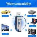 64GB USB Flash Drive, External USB Flash Memory Storage Thumb Drive, Portable Flashdrive with Keychain, 64 GB USB 2.0 Memory Stick exFAT Data Storage Jump Drives for Computers