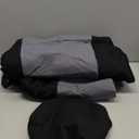 Car Front Seat Covers, 2 Pcs Universal Fit Seat Covers for Sedan, Truck, SUV 1 Pair of Cloth Bucket Seat Covers, Black Gray