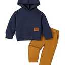 Neutocd Baby Boy Clothes Outfits Long Sleeve Hoodie Tops Sweatshirt Pants Set for Infant Toddler Fall Winter Sweatsuit (18-24 Months)