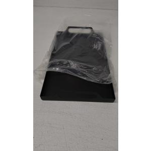 VANRA Metal Serving Tray Portable Bed Tray with Handles for Coffee Table, Living Room, Kitchen and Bathroom (Black)