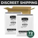 Depend Real Fit Adult Diapers, Incontinence Underwear for Men, Disposable, Maximum Absorbency, Small/Medium, Black, 72 Count