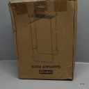 Clothes Rack - Double Rods Clothing Rack with Mesh Shelf, Hooks & Wheels, Metal Clothing Racks for Hanging Clothes & Bags, Multifunctional Garment Rack for Laundry, Black, 28.7" x 16.5" x 59.1"