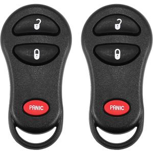 X AUTOHAUX 2pcs GQ43VT17T 315MHz Replacement Keyless Entry Remote Car Key Fob for Dodge for Ram 1500 2500 3500 Pickup 2001-2005 for Dodge Caravan 1999-2003 3 Buttons