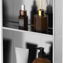Homevacious 12"24" Stainless Steel Shower Niche No Tile Needed Brushed Nickel Double Shelves Bathroom Shelf Rimless Recessed Wall Niche for Bathroom Storage