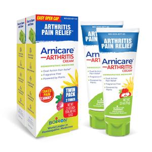 Boiron Arnicare Arthritis Cream for Pain Relief of Knees, Hands, Wrists, Elbows, Joints & Muscles  Quickly Absorbed & Fragrance-Free  5 oz (2 Pack of 2.5 oz)