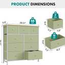 OLIXIS 9 Drawer Tall Dresser for Bedroom, Closet Organizers and Storage, 11.8"D x 39.6"W x 39.4"H