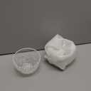 FoldTier 2 Pcs Christmas Icon Candy Bowls Dish, 14oz Candy Cane Christmas Serving Bowls Double Old Fashioned Glass Xmas Gifts for Snacks Dessert Cookie Holiday Party Favors Table Decoration