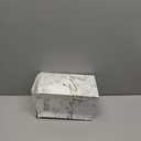 BOYATU Travel Makeup Bags Cosmetic Organizer Bag: 3 Pcs Set Large Capacity Floral Make up Bag with Compartments - Waterproof Leather Toiletry Bags with Handle for Women (01-Light Blue)