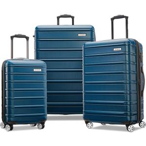 Samsonite Omni 2 Hardside Expandable Luggage with Spinner Wheels, 3-Piece Set (19"/24"/28"), Lagoon Blue