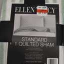 Sophia & William Cotton Comforter Cover Set King Size, Waffle Weave White Duvet Cover Set 3 Piece, White + Green