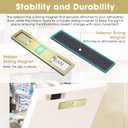 Clean Dirty Magnet for Dishwasher, Premium Stainless Steel 304, Dirty Clean Dishwasher Magnet for Kitchen Decor, Dishwasher Accessory, Birthday Gift for Mom Women Friend (Golden-03)