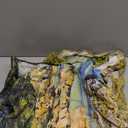 YISURE Extra Large Huge Tapestry 120(W) x 90(L) Inch, Nature Mountain Forest Tapestry, Scenic Green Pine Tree Waterfall Landscape Wall Hanging Tapestries for Home Office Dorm Indoor and Outdoor