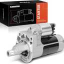 A-Premium Starter Motor Compatible with Jeep Wrangler 2009-2011 & Dodge Grand Caravan 2006-2010, Caravan & Chrysler Town & Country, Pacifica & Volkswagen Routan, 3.3L 3.8L, 12V 1.2 KW 10-Teeth CW