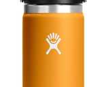 Hydro Flask Flex Sip Coffee Tumbler  Insulated Stainless Steel, Non Spill, Leak Proof Travel Coffee Cup 16 Oz Fossil Brown