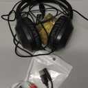 20Ft Extra Long Cord Headphones for TV & PC with Volume Control, Wired TV Headset with Extension Cable, 3.5mm Aux Jack with USB & RCA Adapters for More TVs, Senior Friendly Black