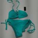 Tempt Me Women Triangle Bikini Sets Halter Two Piece Sexy Swimsuit String Tie Side Bathing Suit, Size  M