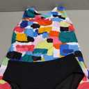 Tempt Me Two Piece Tankini Swimsuits for Women Tummy Control Bathing Suits High Neck Swim Top with Shorts Swimwear, M