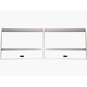 H2Pro 36" Glass Canopy, 2PCS Set Compatible with Seapora & Deep Blue 40gal Breeder (16.93 x 16.54 x 0.16in)