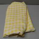 ShinyBeauty 54x108'' Yellow Buffalo Plaid Tablecloth - Checkered Gingham Cotton Blend, Indoor/Outdoor Use, Perfect for Dining, Parties, and Picnics