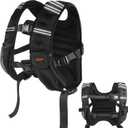 Weighted Vest, 12lbs/16lbs/20lbs/30lbs/40lbs Odorless, 6 Straps Size Adjustable for Woman Men, running, walking, Jogging, Workout Strength Training (Weight Not Adjustable) (Black)