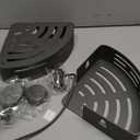 VOLPONE Corner Shower Caddy Suction Cup Shower Shelf Corner No Drilling Bathroom Shower Organizer Storage Rack Adhesive with Towel Bar Hooks (2-Pack, Matte Gray)