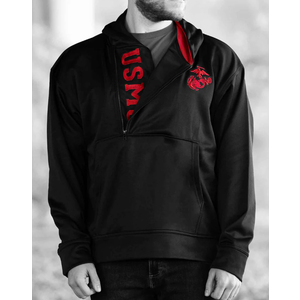 USMC ZIP Hoodie XXL, Black