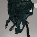 Avidlove Lingerie Sets for Women Sexy Lace Skull Corset with Garter Belt One Piece Teddy Bodysuit (Large, Lake Green)