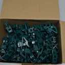 C7 C9 Christmas Lights Universal Spring Clips, 50 Count Quick Spring Clips for Holiday Light Decorations, Shatterproof Shingle and Gutter Clips for E12 E17, Metal Surface Roof Fence Railing Gates (Green)