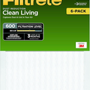Filtrete DR04-6PK-2E Clean Living Dust Reduction AC Furnace Air Filter, MPR 600, 14 x 25 x 1-Inches, Pack of 1