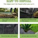 4FT x 100FT Weed Barrier Landscape Fabric (2 Pack 4x50FT) - Premium Heavy-Duty 3.2oz Gardening Weed Control Mat with 30 U-Shaped Securing Pegs - Ground Cover for Gardening, Farming