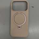 TORRAS Q3 Silicone 360 Spin for iPhone 17 Pro Case with Stand, Fit for MagSafe, Magnetic Ring Kickstand with Camera Control, Liquid Silicone Rubber Soft Phone Case for iPhone 17 Pro 6.3'', Dune Beige