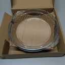 2-Pack (8") Glass Baking Dish Set, Round Glass Pie Pan for Dinner Baking and Serving with Easy Grab Handle