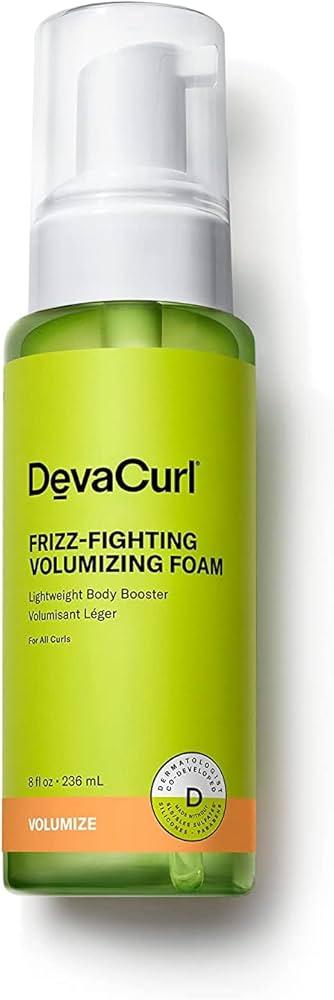 DevaCurl Frizz-Fighting Volumizing Foam Lightweight Body Booster | Adds Volume and Fullness | Up To 48 Hours Humidty Resistance | All Waves, Curls, and Coils