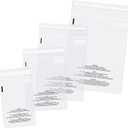 Spartan Industrial - Poly Bag Bundle Combo Pack of 400-6X9, 8X10, 9X12, 11X14 Self Seal Clear Plastic Bags With Suffocation Warning