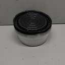 Frcctre 12 Pack 12 Inch Plastic Serving Tray with Lid, Disposable Plastic Food Serving Platters with Clear Dome Lids, Stackable Round Trays for Party, Takeout Food, Catering, Picnic Black