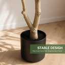 Faux Olive Trees Indoor, 7FT Tall Fake Olive Tree with Black Planter