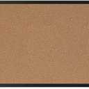 U Brands Cork Bulletin Board, 24'' x 36'', Black Wood Frame, 23" x 35"